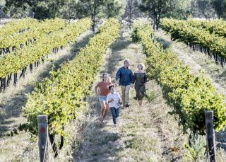 Family enjoying Restdown Wines